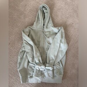 Brandy Melville Sage Green Zip Up